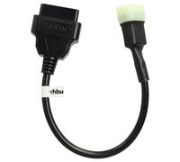 vhbw Adaptador OBD2 6 pin a OBD2 16pin compatible con KTM 1190 RC8, 1290 Super Adventure, 1290 Super Duke R ab Bj. 2018, 390 Duke moto - 20 cm