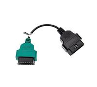 vhbw Adaptador OBD2 A1 OBD1-16 pines a OBD2 compatible con Alfa Romeo 166, Spider, 156, GT, GTV - 17 cm