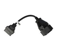 vhbw Adaptador OBD2 - OBD1 37 pines a OBD2 16 pines compatible con MAN camión - 20 cm