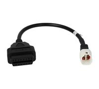 vhbw Adaptador OBD2 - OBD2 4 pines a OBD2 16pin compatible con Yamaha MT09 SP (2016-2019), MT10, MT10 SP (2016-2019) moto, motocicleta - 30 cm