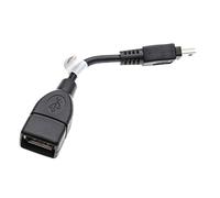 vhbw Adaptador OTG Compatible con Sony HDR-XR550VE, HXR-NX30, HXR-NX30E Dispositivos móviles - Cable de USB Mini (Macho) a Toma USB A, Negro