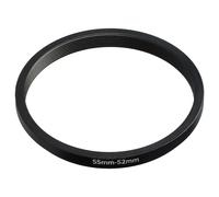 vhbw Anillo Adaptador Step Down 55 mm a 52 mm Compatible con Canon cámara - Adaptador de Filtro, Metal Negro