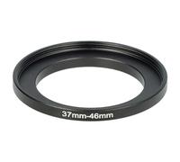 vhbw Anillo Adaptador Step Up de 37 mm a 46 mm para Objetivo de la cámara - Adaptador de Filtro, Metal, Negro