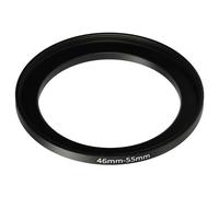 vhbw Anillo Adaptador Step Up de 46 mm a 55 mm para Objetivo de la cámara - Adaptador de Filtro, Metal, Negro