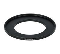 vhbw Anillo Step Up 46mm - 67mm Compatible con Pentax smc DA 15 mm 4.0 ED AL Limited Edition Objetivo de la cámara - Adaptador de Filtro, Metal Negro