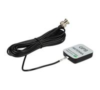 vhbw Antena GPS Compatible con Garmin GPS 100 | 15H, 100STD, 125, 120, 15, 135 navegador con conexión BNC - Base magnética, 5 m negro