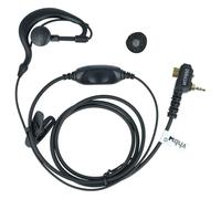 vhbw Auriculares Compatible con Motorola MTH850, MTP850, MTH650, CEP400, Tetra, MTH600, MTH800 Radio, walkie Talkie