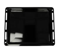 vhbw Bandeja compatible con Siemens horno - 45,8 x 36,5 x 4 cm, antiadherente, esmaltado, negro