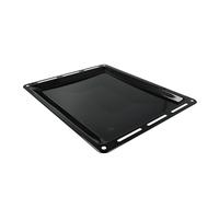 vhbw Bandeja compatible con Zanussi ZOUK91PX horno - 42,2 x 37,6 x 5 cm, antiadherente, esmaltado negro