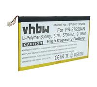 vhbw Batería Compatible con Acer Iconia Tab 10 A3-A40-N2NA Tablet, Pad (5700 mAh, 3,7 V, Li-Poli) con Conector de 5 Pines