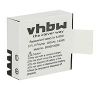 vhbw batería Compatible con Boomyours Action Camera cámara de vídeo, videocámara (900mAh, 3,7V, Li-Ion)