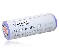 vhbw Batería Compatible con Braun Oral-B Smart 6000, Smart 7000, iBrush 8000, iBrush 9000 afeitadora, cortadora de Pelo (650 mAh, 3,7 V, Li-Ion)