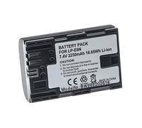 vhbw Batería Compatible con Canon EOS 5DS, 5DS R, 60D, 5D Mark III, 5D Mark IV, 6D, 5D Mark II, 60Da cámara (2250 mAh, 7,4 V, Li-Ion) con infochip