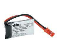 vhbw Batería Compatible con Carrera Quadrocopter XL Coches de Carreras (650mAh, 3,7V, Li-Poli, 38 x 20 x 7mm, JST BEC)