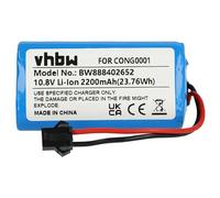 vhbw Batería Compatible con Cecotec Conga 890 Slim, Slim, Wet, Slim 890, Slim 890 Wet, Slim Wet Robot Limpieza (2200 mAh, 10,8 V, Li-Ion)