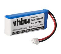 vhbw Batería Compatible con Dogtra 2302NCP, 2302NCP Transmitter Collar para Perros (transmisor de Mano) (500 mAh, 7,4 V, Li-Poli)