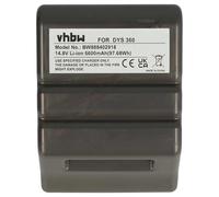 vhbw Batería Compatible con Dyson 360, 360 Eye (RB01), 360 Eye Robot, 360 Heurist (RB02) Robot Limpieza Gris Oscuro (6600 mAh, 14,8 V, Li-Ion)