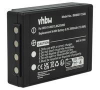 vhbw Batería Compatible con HBC Radiomatic Eco Mando a Distancia Industrial (2000 mAh, 6 V, NiMH) - Negro