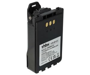 vhbw Batería Compatible con Icom ID-52E, IC-705, ID-31E, ID-51E, IP-100H Radio (3300 mAh, 7,4 V, Li-Ion) + Pinza