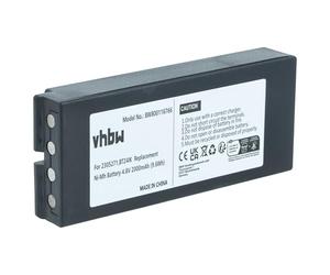 vhbw Batería Compatible con Iribarri iK3, iK4 Mando a Distancia Industrial (2000 mAh, 4,8 V, NiMH) - Negro