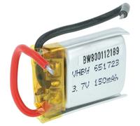 vhbw Batería Compatible con JJRC H8 Mini, H48 modelismo (150mAh, 3,7V, Li-Poli, 25 x 17,5 x 7,6mm, Walkera 2 Pines)