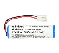 vhbw Batería Compatible con Leifheit Dry&Clean 51000, 51002, 51113, 51114 Robot Limpieza (2600 mAh, 3,7 V, Li-Ion)