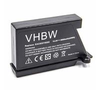 vhbw Batería Compatible con LG Home-BOT VR6550 LV, VR6560 LV, VR6481 VMNC, VR6540 LV, VR6480 VMNC aspiradora Negro (3000 mAh, 14,4 V, Li-Ion)