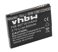 vhbw Batería Compatible con Motorola RAZR2, RAZR2 V8, RAZR2 V8 Luxury, RAZR2 V9M, RAZR2 V9X, Q9h móvil, Smartphone (600 mAh, 3,7 V, Li-Ion)