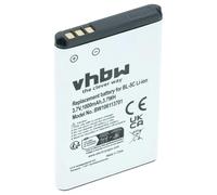 vhbw Batería Compatible con Nokia 100, 101, 106 Dual Sim, 1100, 1101, 1110, 1110i, 1111, 1112, 1600 móvil, Smartphone (1000 mAh, 3,7 V, Li-Ion)