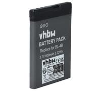 vhbw Batería Compatible con Nokia 2660, 2505, 3606, 1606, 6125, 6131, 2760, 5000, 2360, 2630, 6111 móvil, Smartphone (600 mAh, 3,7 V, Li-Ion)