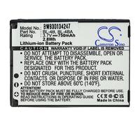 vhbw Batería Compatible con Nokia 2660, 2505, 3606, 1606, 6125, 6131, 2760, 5000, 2630, 6111 móvil, Smartphone (800 mAh, 3,7 V, Li-Ion)