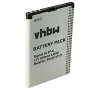 vhbw Batería Compatible con Nokia E63, E52, E71x, E6, 6760 Slide, Clipper, E61i, E6-00, E55, E71 móvil, Smartphone (1000 mAh, 3,7 V, Li-Ion)