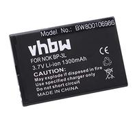 vhbw Batería Compatible con Nokia Lumia 610, 710, 505, 510 móvil, Smartphone (1300 mAh, 3,7 V, Li-Ion)