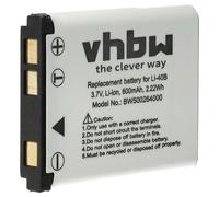vhbw Batería Compatible con Olympus FE-4050, FE-5030, FE-5000, FE-5020, FE-5035, FE-5050, FE-5500, D-630 Zoom, mju 700 cámara (500mAh, 3,6 V, Li-Ion)