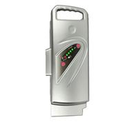 vhbw Batería Compatible con Panasonic Flyer L11 HS, L14 HS, C9, C8, L10 HS, L4, C8 HS, L2 e-Bike (15,6 Ah, 25,2 V, Li-Ion) - Plata