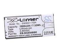 vhbw Batería Compatible con Samsung Galaxy Alpha LTE-A, SM-G8508, SM-G850, Alpha móvil, Smartphone (1900 mAh, 3,85 V, Li-Ion) con NFC