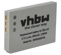 vhbw Batería Compatible con Sanyo Xacti VPC-HD2, VPC-HD700, VPC-HD700EX cámara de vídeo (800 mAh, 3,7 V, Li-Ion)