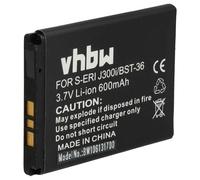 vhbw Batería Compatible con Sony-Ericsson T250i, T270, T280i, W200, T270i, T280, Z310i, Z550, W200i móvil, Smartphone (600 mAh, 3,7 V, Li-Ion)