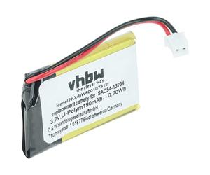 vhbw Batería Compatible con SportDog FieldTrainer SD-425X Transmitter, SD-425XS Transmitter Collar para Perros (adiestrador) (190 mAh, 3,7 V, Li-Poli)