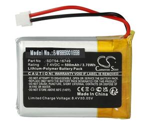 vhbw Batería Compatible con SportDog SD-875, SD-875E, SD-1275, SD-1275E Collar para Perros (500 mAh, 7,4 V, Li-Poli)