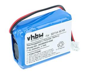vhbw Batería Compatible con SportDog SD-875, SD-875E, SD-1275, SD-1275E Collar para Perros (adiestrador) (500 mAh, 7,4 V, Li-Poli)