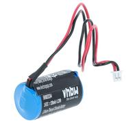 vhbw Batería Compatible con Testo 175 H1, 175 H2, 175 S1, 175 S2, 175 T3 Registrador de Temperatura (1200 mAh, 3,6 V, Li-SOCl2)