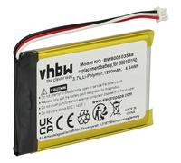 vhbw Batería Compatible con Tomtom Go 7000 HD | 7000 navegador, navi, GPS (1200 mAh, 3,7 V, Li-Ion) - Reemplaza 360103150