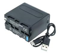 vhbw Batería Compatible con Yongnuo YN-608 5500K, YN-760 5500K, YN-860 CRI 95+ 5500K cámara (6000 mAh, 7,4 V, Li-Ion)