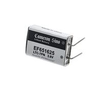vhbw Batería EF651625 no Recargable Especial - Batería Primaria con Clavijas para soldar (750 mAh, 3,6 V, Li-SOCl2)