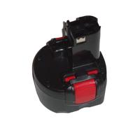 vhbw - Batería para herramientas (NI-MH, 3000 mAh, 9.6 V, compatible con Bosch sustituye a 2 607 335 461, 2 607 335 469, 2 607 335 539, 2 607 335 373), color negro y rojo