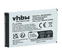 vhbw Batería Recargable Compatible con Creative Zen Micro, Zen Micro 5GB, Zen Micro 6GB Reproductor de música MP3 (700 mAh, 3,7 V, polímero de Litio)