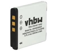 vhbw Batería Recargable Compatible con Fuji/Fujifilm FinePix F600 EXR, F60fd, F660EXR, F70, F70EXR cámara Digital, DSLR (650 mAh, 3,6 V, Li-Ion)