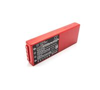 vhbw Batería Recargable Compatible con HBC Radiomatic BA214060, BA214061, FUB10XL, FUB78AA Mando a Distancia Industrial (2000 mAh, 6 V, NiMH) - Rojo