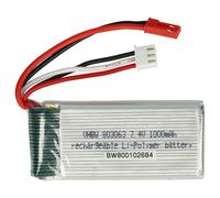 vhbw Batería Recargable Compatible con JST-SYP-2P Clavija (m) para modelismo (1000mAh, 7,4V, Li-Poli)
